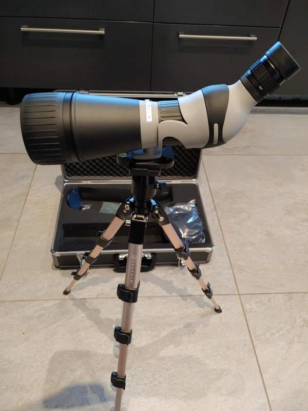 Leupold Kenai 2 Spotting scope 25-60x80 HD angled Kit Gray/Black